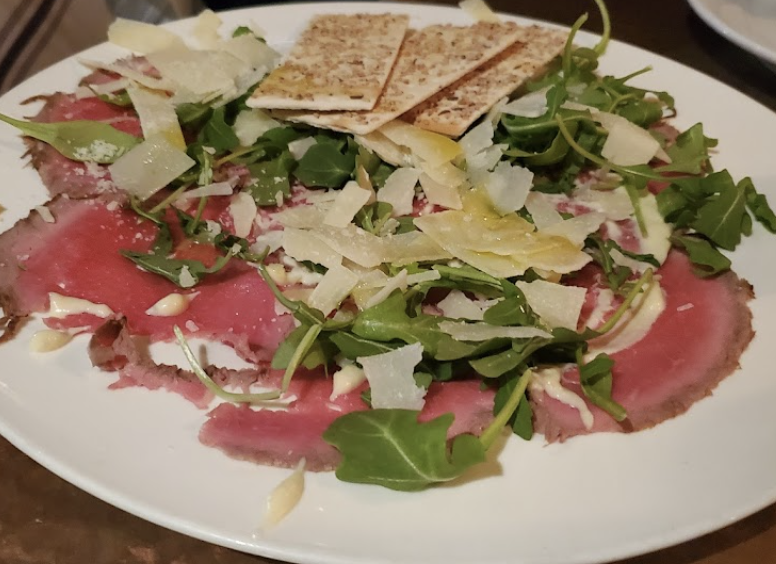 Aunt Jake's signature dishes Beef Carpaccio
Burrata "Stracciatella"
Shrimp Scampi